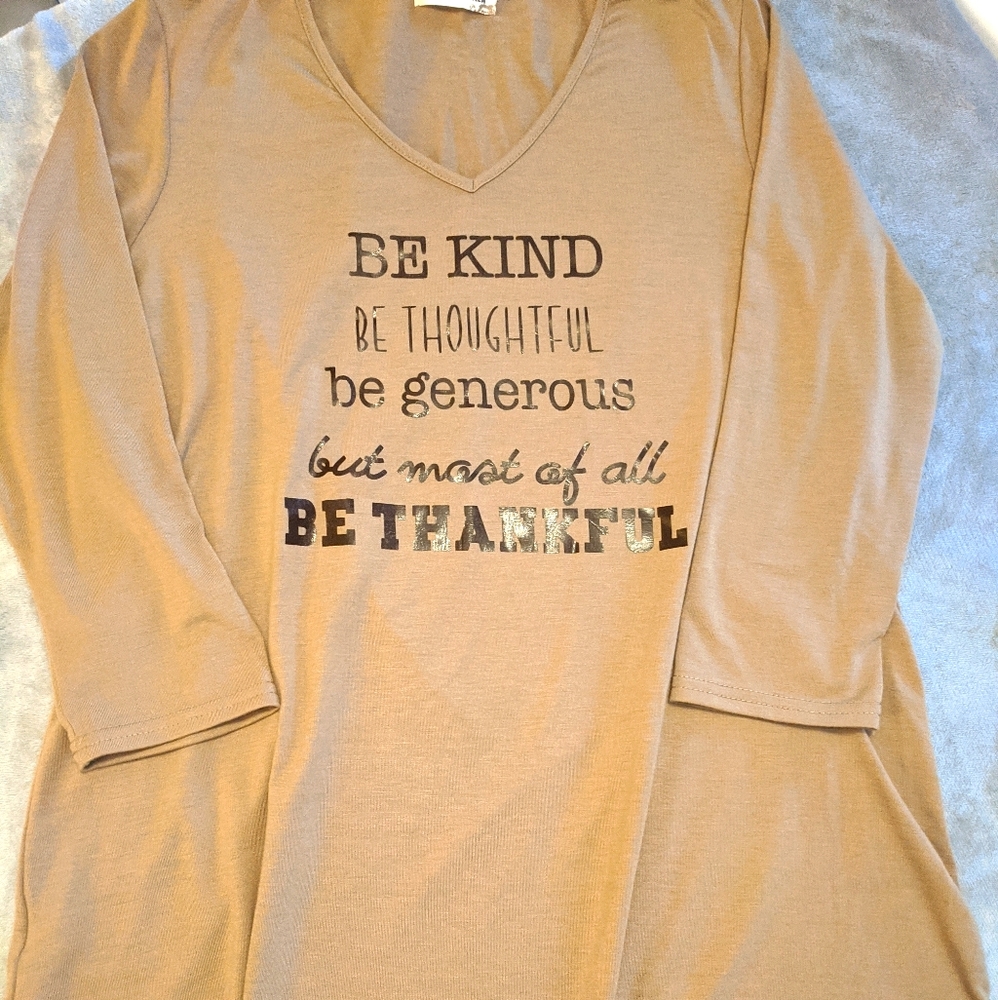 Women's Fall Thankful Tunic Shirt